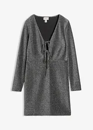 Miniabito lucido con laccetti, bonprix