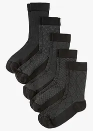 Calzini con bordo morbido (pacco da 5 paia) con cotone biologico, bonprix