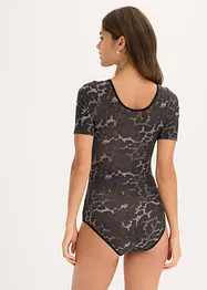 Body a mezze maniche in modal con pizzo, bonprix