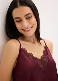 Sottoveste in satin con effetto lucido, bonprix