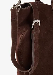 Borsa shopper maxi in pelle scamosciata, bonprix