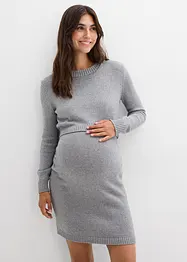 Completo prémaman a due pezzi: maglione e gonna in cotone con filato lucido, bonprix