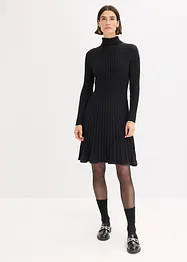 Abito in maglia a collo alto, bonprix