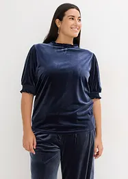 Maglia in velluto morbido, bonprix