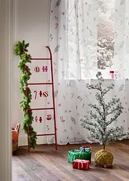 Tenda trasparente in fantasia natalizia (pacco da 1), bonprix