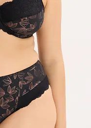 Slip alto con stampa lucente, bonprix