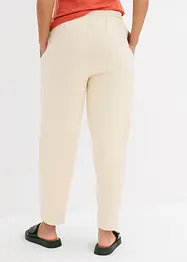 Pantaloni barrel in felpa di puro cotone biologico, bonprix