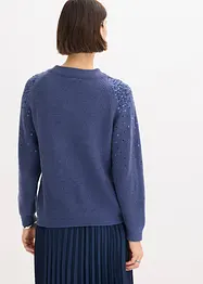 Maglione con paillettes, bonprix