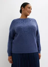 Maglione con paillettes, bonprix