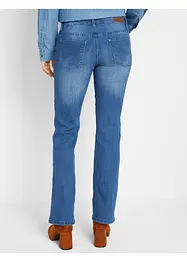 Jeans bootcut elasticizzati, vita media, bonprix