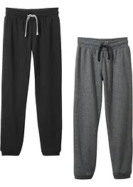 Pantaloni da jogging con cotone (pacco da 2), bonprix
