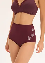 Slip a vita alta con cotone biologico (pacco da 3), bonprix