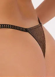 Tanga in tessuto glitterato, bonprix