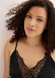 Sottoveste di satin con filato glitterato, bonprix