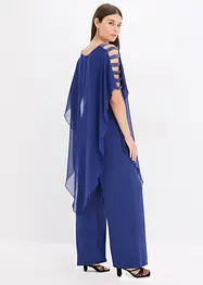 Tuta con sovrapposizione in fine chiffon, bonprix