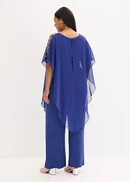 Tuta con sovrapposizione in fine chiffon, bonprix