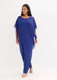 Tuta con sovrapposizione in fine chiffon, bonprix