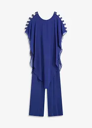 Tuta con sovrapposizione in fine chiffon, bonprix