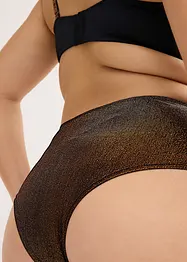 Brasiliana a vita alta in tessuto glitterato, bonprix