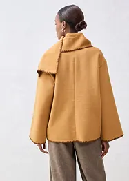 Giacca in lana con ricamo decorativo (set con sciarpa), bonprix