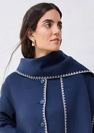 Giacca in lana con ricamo decorativo (set con sciarpa), bonprix