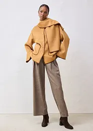 Giacca in lana con ricamo decorativo (set con sciarpa), bonprix