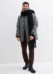 Parka tecnico impermeabile con pile teddy, bonprix
