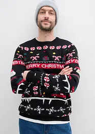 Maglione natalizio in filato fine, bonprix