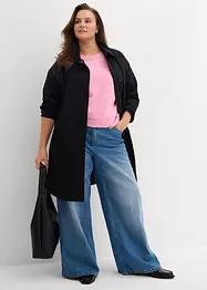 Felpa lunga in puro cotone, bonprix