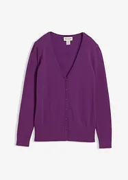 Cardigan in filato fine con bottoni, bonprix