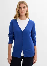 Cardigan in filato fine con bottoni, bonprix