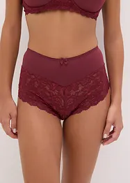 Culotte a vita alta con pizzo, bonprix