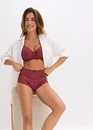 Culotte a vita alta con pizzo, bonprix