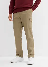 Pantaloni cargo elasticizzati termici regular fit, straight, bonprix