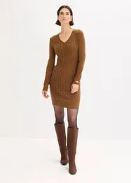 Abito in maglia a trecce, bonprix