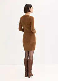 Abito in maglia a trecce, bonprix