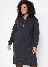 Abito in felpa con mezza zip, bonprix