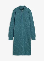 Abito in felpa con mezza zip, bonprix