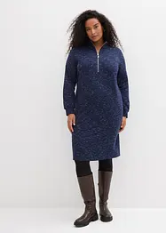 Abito in felpa con mezza zip, bonprix