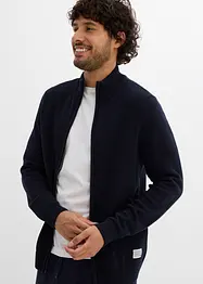 Cardigan con collo dritto e cotone riciclato, bonprix