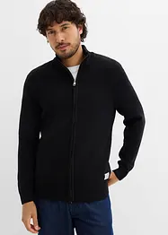 Cardigan con collo dritto e cotone riciclato, bonprix