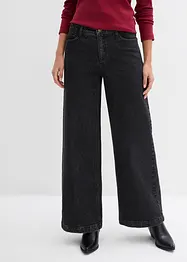 Jeans wide leg extra lunghi, vita media, bonprix