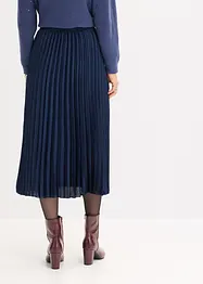 Gonna plissettata in satin fine, bonprix