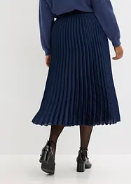 Gonna plissettata in satin fine, bonprix