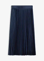 Gonna plissettata in satin fine, bonprix