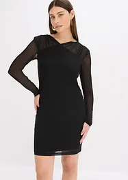 Abito in jersey e mesh, bonprix
