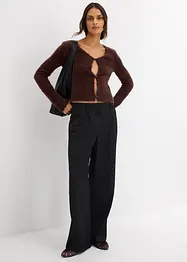Cardigan in filato fine effetto piuma, bonprix