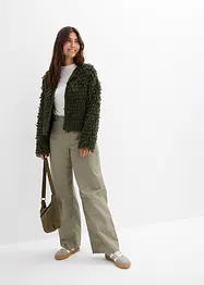 Cardigan in pelliccia sintetica riccia, bonprix
