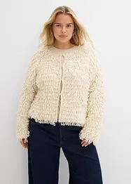 Cardigan in pelliccia sintetica riccia, bonprix
