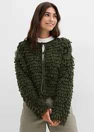 Cardigan in pelliccia sintetica riccia, bonprix
